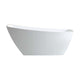 Kube Bath KFST7867 Solato 67" White Freestanding Bathtub