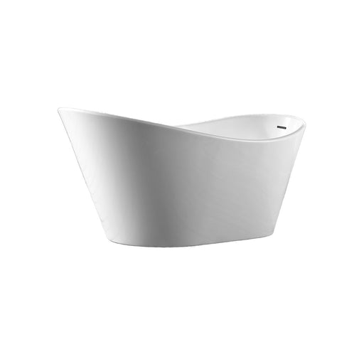Kube Bath KFST9871 Lavello 71" White Freestanding Bathtub