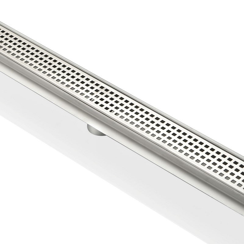 Kube Bath KLD48PIXEL 47.25" Linear Shower Drain with Pixel Grate