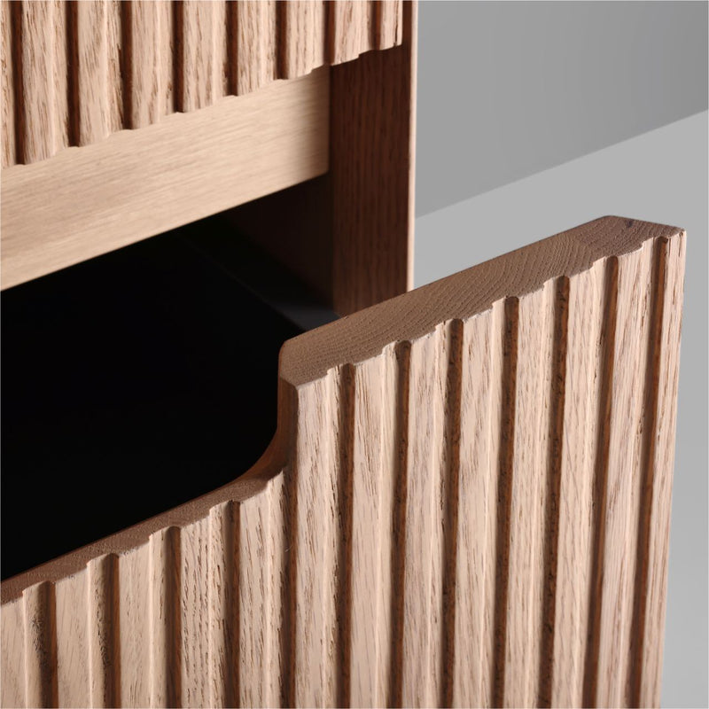 Kube Bath KSW48D-OAKWOOD Fiore 48" Oak Wood Wall Mount Double Sink Bathroom Vanity with Reinforced Acrylic Composite Top - view 7