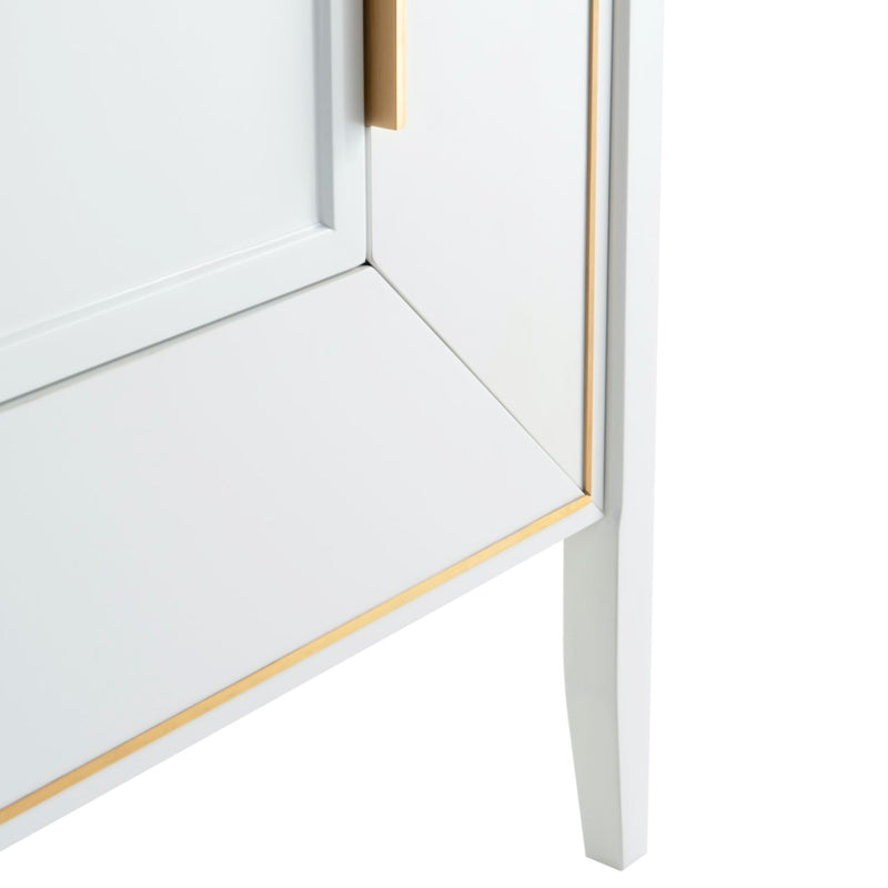 Kube Bath KV8848-GW Vetro 48" Gloss White Free Standing Single Sink Bathroom Vanity with White Quartz Top - view 6