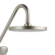 PULSE ShowerSpas 1011-BN-1.8GPM Kauai 8-in Rain Showerhead Shower System with Slide Bar and Integrated Soap Dish in Brushed Nickel, 1.8 GPM - view 2