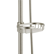 PULSE ShowerSpas 1011-BN-1.8GPM Kauai 8-in Rain Showerhead Shower System with Slide Bar and Integrated Soap Dish in Brushed Nickel, 1.8 GPM - view 3