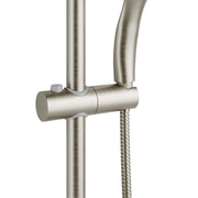 PULSE ShowerSpas 1011-BN-1.8GPM Kauai 8-in Rain Showerhead Shower System with Slide Bar and Integrated Soap Dish in Brushed Nickel, 1.8 GPM - view 4
