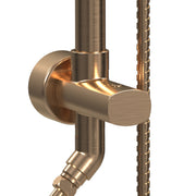 PULSE ShowerSpas 1011-CPG-1.8GPM Kauai 8-in Rain Showerhead Shower System with Slide Bar and Integrated Soap Dish in Champagne Gold, 1.8 GPM - view 5