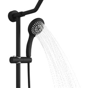 PULSE ShowerSpas 1011-MB-1.8GPM Kauai 8-in Rain Showerhead Shower System with Slide Bar and Integrated Soap Dish in Matte Black, 1.8 GPM - view 6
