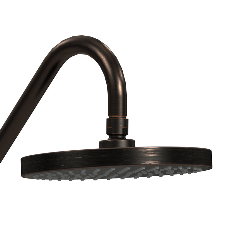 PULSE ShowerSpas 1011-ORB-1.8GPM Kauai 8-in Rain Showerhead Shower System with Slide Bar and Integrated Soap Dish in Oil Rubbed Bronze, 1.8 GPM - view 2