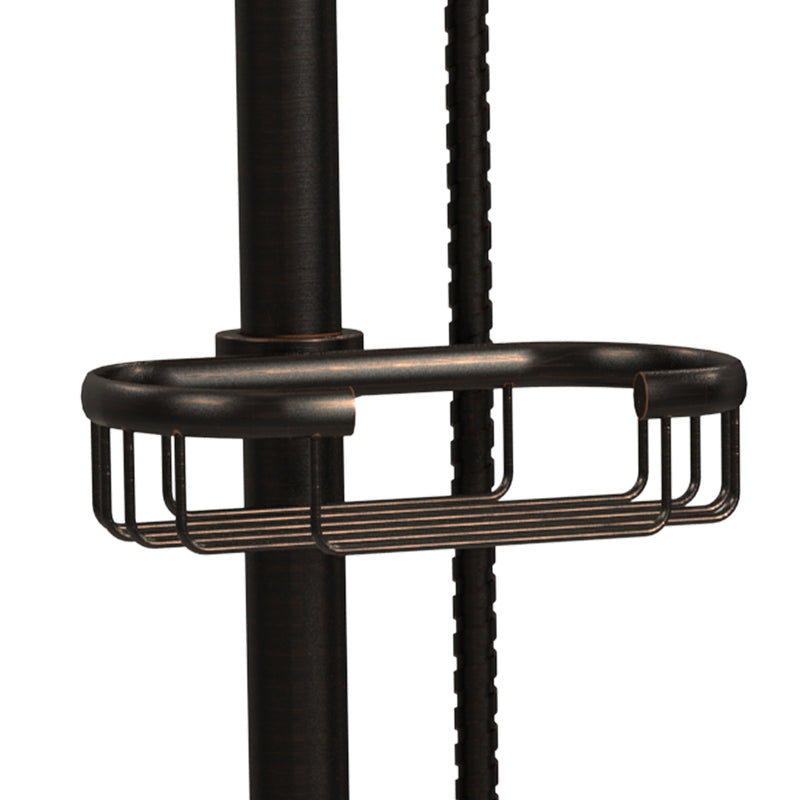 PULSE ShowerSpas 1011-ORB-1.8GPM Kauai 8-in Rain Showerhead Shower System with Slide Bar and Integrated Soap Dish in Oil Rubbed Bronze, 1.8 GPM - view 3