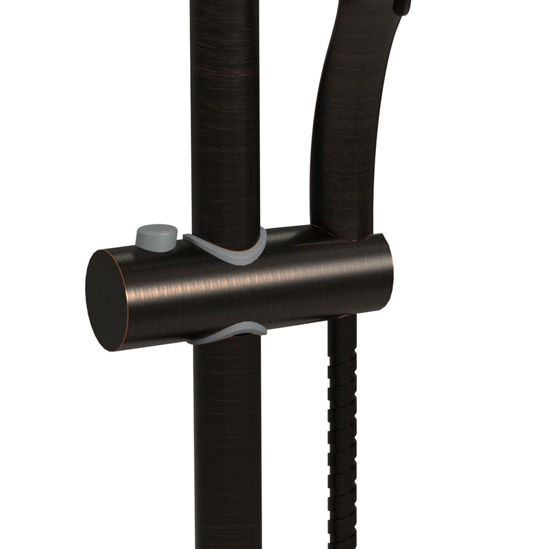 PULSE ShowerSpas 1011-ORB-1.8GPM Kauai 8-in Rain Showerhead Shower System with Slide Bar and Integrated Soap Dish in Oil Rubbed Bronze, 1.8 GPM - view 4