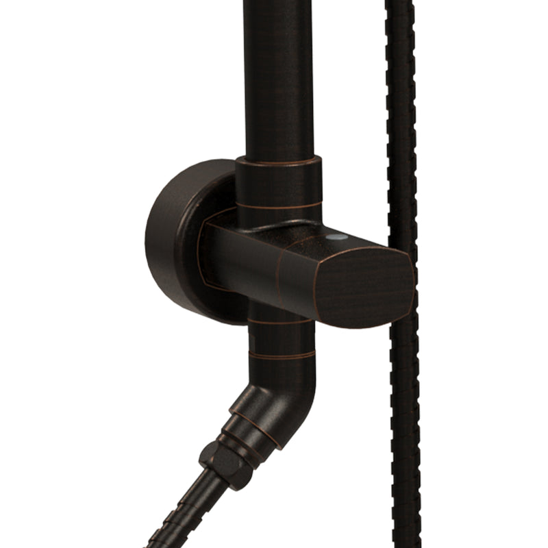 PULSE ShowerSpas 1011-ORB-1.8GPM Kauai 8-in Rain Showerhead Shower System with Slide Bar and Integrated Soap Dish in Oil Rubbed Bronze, 1.8 GPM - view 5