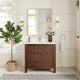Vinnova 704236-AD-GW Shenzhen 36" Single Sink Bath Vanity in Aged Dark Brown Oak
