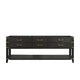 Lexora Norwalk 84 Double Bath Vanity in Black Oak