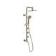 PULSE ShowerSpas 1089-BN-1.8GPM Lanai 8-in Rain Showerhead Shower System with 3-Body Jets, Pivoting Shower Arm and Multi-function Handshower in Brushed Nickel, 1.8 GPM