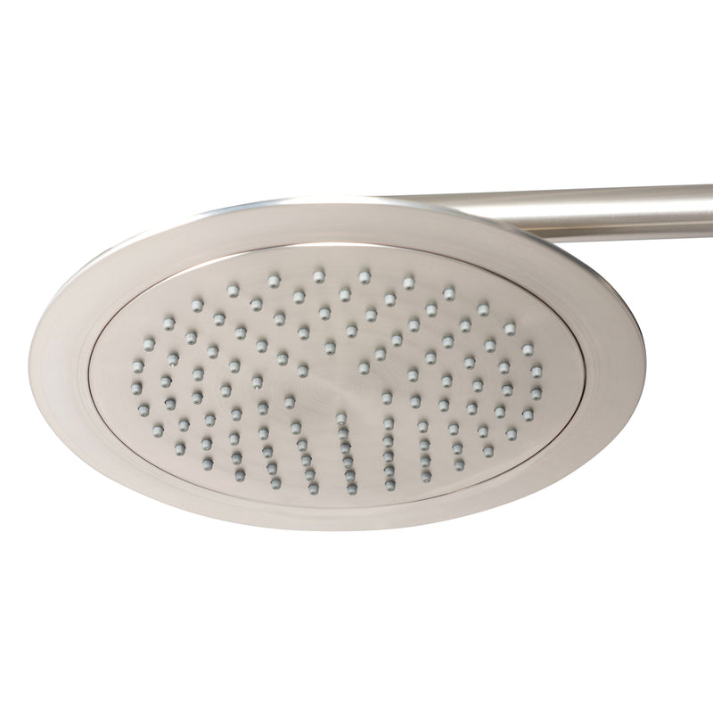 PULSE ShowerSpas 1089-BN-1.8GPM Lanai 8-in Rain Showerhead Shower System with 3-Body Jets, Pivoting Shower Arm and Multi-function Handshower in Brushed Nickel, 1.8 GPM - view 2