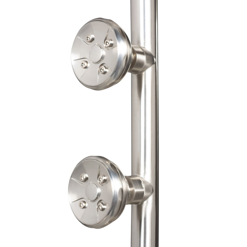 PULSE ShowerSpas 1089-BN-1.8GPM Lanai 8-in Rain Showerhead Shower System with 3-Body Jets, Pivoting Shower Arm and Multi-function Handshower in Brushed Nickel, 1.8 GPM - view 4
