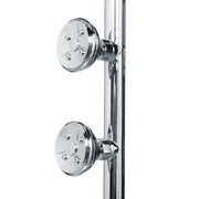 PULSE ShowerSpas 1089-CH-1.8GPM Lanai 8-in Rain Showerhead Shower System with 3-Body Jets, Pivoting Shower Arm and Multi-function Handshower in Chrome, 1.8 GPM - view 4