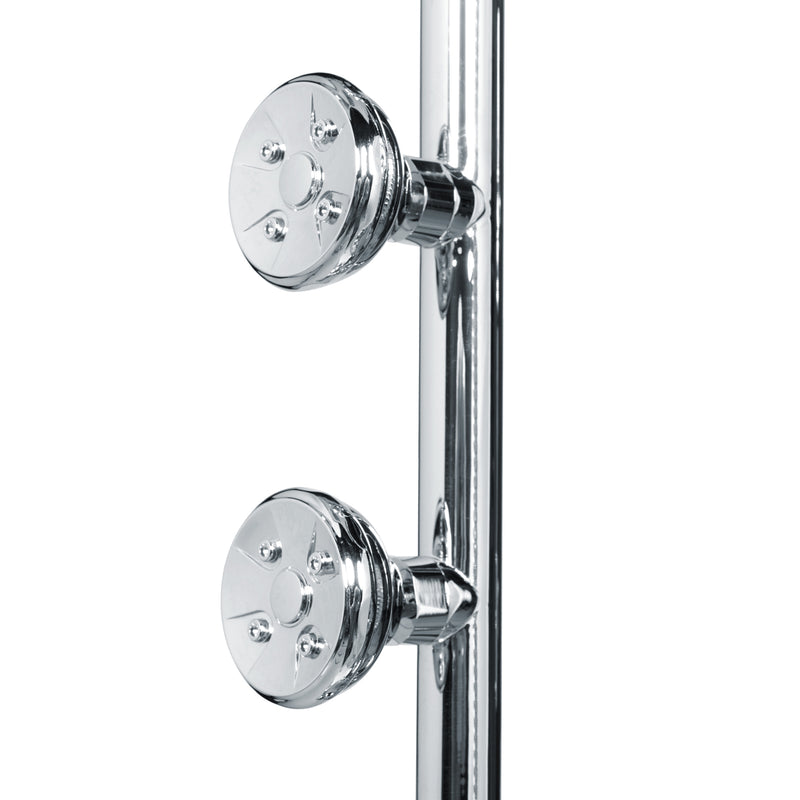 PULSE ShowerSpas 1089-CH-1.8GPM Lanai 8-in Rain Showerhead Shower System with 3-Body Jets, Pivoting Shower Arm and Multi-function Handshower in Chrome, 1.8 GPM - view 4