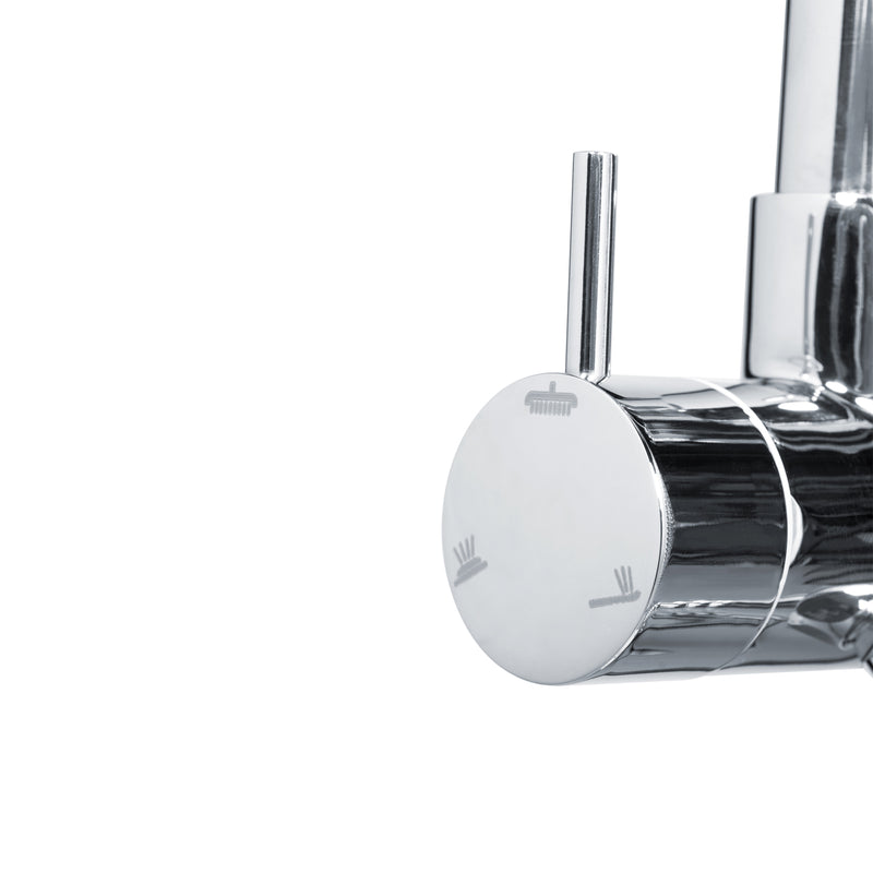 PULSE ShowerSpas 1089-CH-1.8GPM Lanai 8-in Rain Showerhead Shower System with 3-Body Jets, Pivoting Shower Arm and Multi-function Handshower in Chrome, 1.8 GPM - view 5