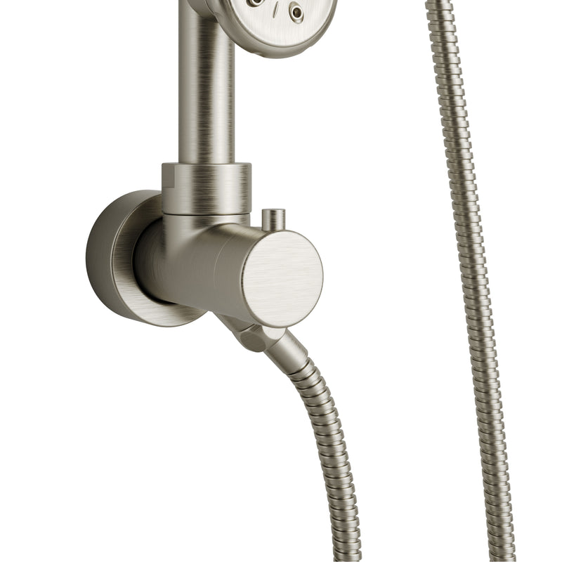 PULSE ShowerSpas 1028-BN-1.8GPM Lanikai 8-in Rain Showerhead Shower System with 3-Body Jets, Multi-function Handshower and Pivoting Shower Arm in Brushed Nickel, 1.8 GPM - view 4