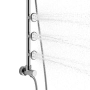 PULSE ShowerSpas 1028-CH-1.8GPM Lanikai 8-in Rain Showerhead Shower System with 3-Body Jets, Multi-function Handshower and Pivoting Shower Arm in Chrome, 1.8 GPM - view 6