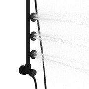 PULSE ShowerSpas 1028-MB-1.8GPM Lanikai 8-in Rain Showerhead Shower System with 3-Body Jets, Multi-function Handshower and Pivoting Shower Arm in Matte Black, 1.8 GPM - view 6