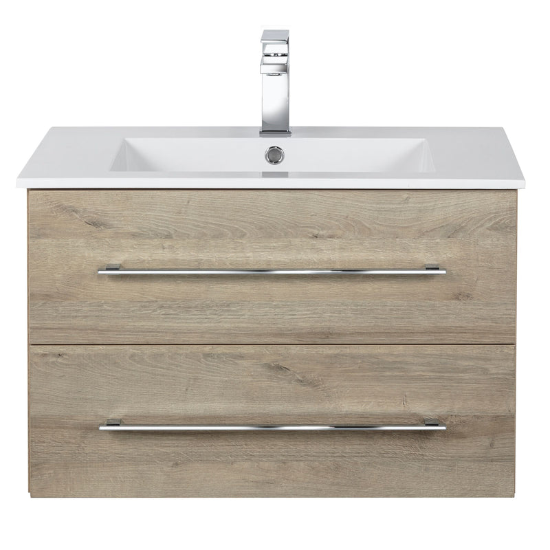 Cutler FV ORGANIC30 Kato 30" Single Sink Wall Mounted Cultured Marble Top Bathroom Vanity - Organic
