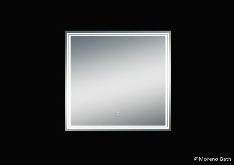 Moreno Bath MOA402 Luna 32" Polished Edge Backlit LED Bathroom Vanity Mirror