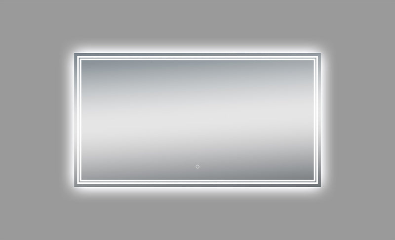 Moreno Bath MOA406 Luna 55" Polished Edge Backlit LED Mirror