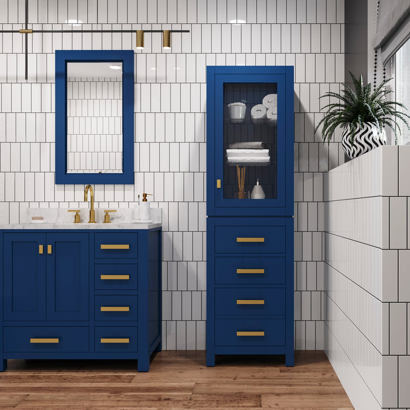 Madison Linen Cabinet Monarch Blue
