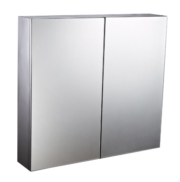 Bathroom Mirrored Medicine Cabinet with Surface or Recessed Mounting Storage