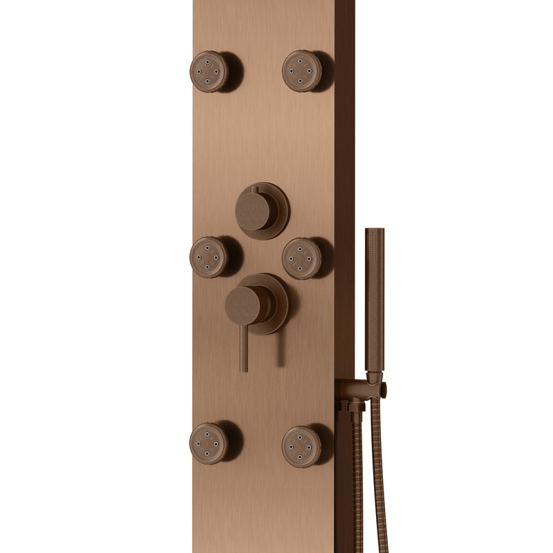 PULSE ShowerSpas 1042-ORB-1.8GPM Monterey 8-in Rain Showerhead ShowerSpa with 6 Body Jets and Handshower in Oil Rubbed Bronze, 1.8 GPM - view 3
