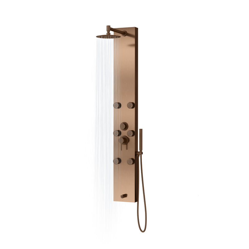 PULSE ShowerSpas 1042-ORB-1.8GPM Monterey 8-in Rain Showerhead ShowerSpa with 6 Body Jets and Handshower in Oil Rubbed Bronze, 1.8 GPM - view 5