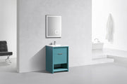 Kube Bath NUDO24-TG Nudo 24" Teal Green Free Standing Single Sink Bathroom Vanity with Reinforced Acrylic Composite Top - view 3