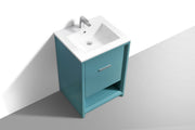 Kube Bath NUDO24-TG Nudo 24" Teal Green Free Standing Single Sink Bathroom Vanity with Reinforced Acrylic Composite Top - view 4