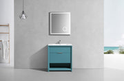 Kube Bath NUDO32-TG Nudo 32" Teal Green Free Standing Single Sink Bathroom Vanity with Reinforced Acrylic Composite Top - view 3