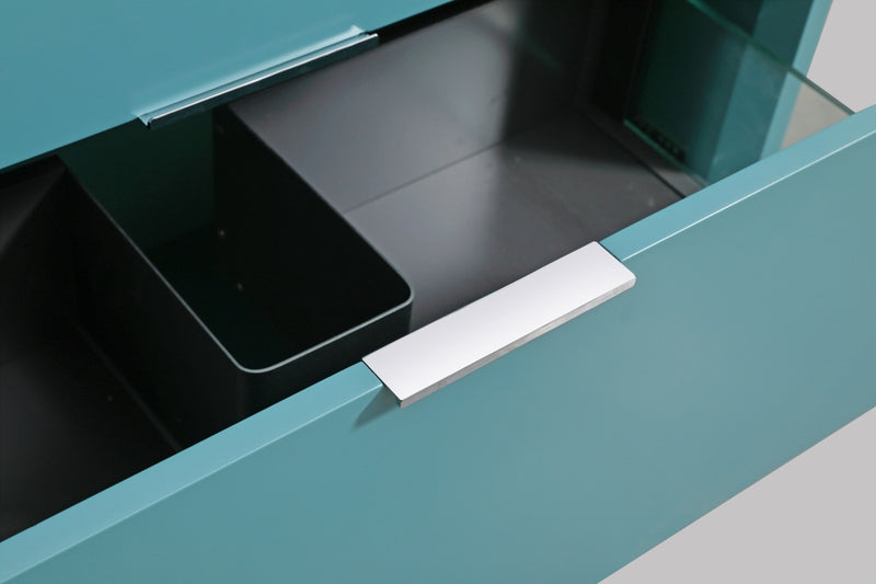 Kube Bath NUDO36-TG Nudo 36" Teal Green Free Standing Single Sink Bathroom Vanity with Reinforced Acrylic Composite Top - view 6