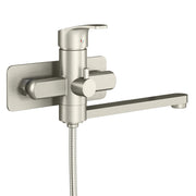 PULSE ShowerSpas 3030-WMTF-BN Niagara Highflow Wall Mounted Tub Filler with Pivoting Arm Spout and Handshower in Brushed Nickel - view 4