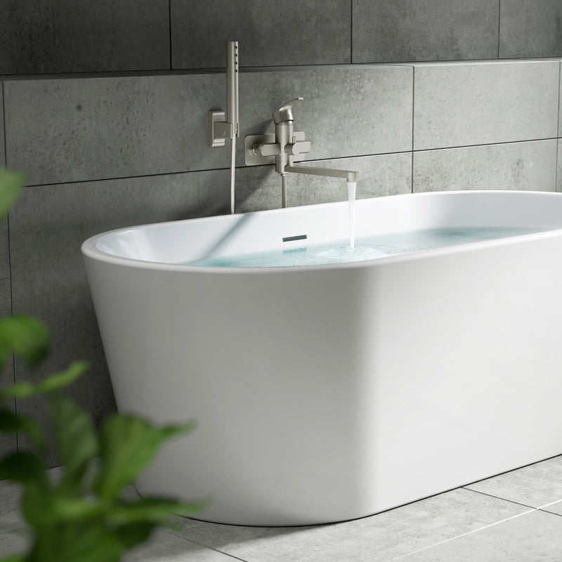PULSE ShowerSpas 3030-WMTF-BN Niagara Highflow Wall Mounted Tub Filler with Pivoting Arm Spout and Handshower in Brushed Nickel - view 5