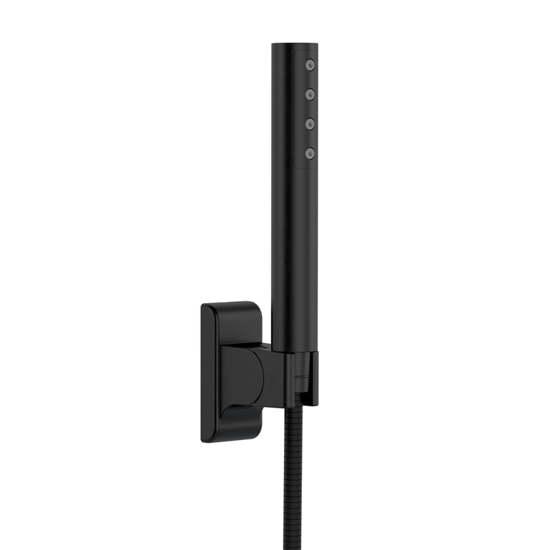 PULSE ShowerSpas 3030-WMTF-MB Niagara Highflow Wall Mounted Tub Filler with Pivoting Arm Spout and Handshower in Matte Black - view 3
