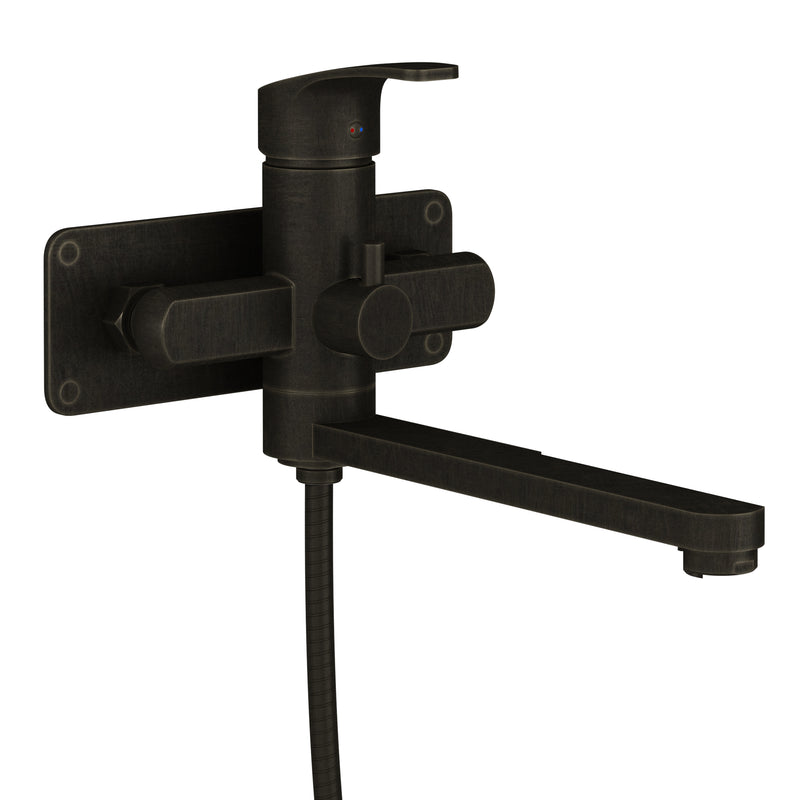 PULSE ShowerSpas 3030-WMTF-ORB Niagara Highflow Wall Mounted Tub Filler with Pivoting Arm Spout and Handshower in Oil Rubbed Bronze - view 2