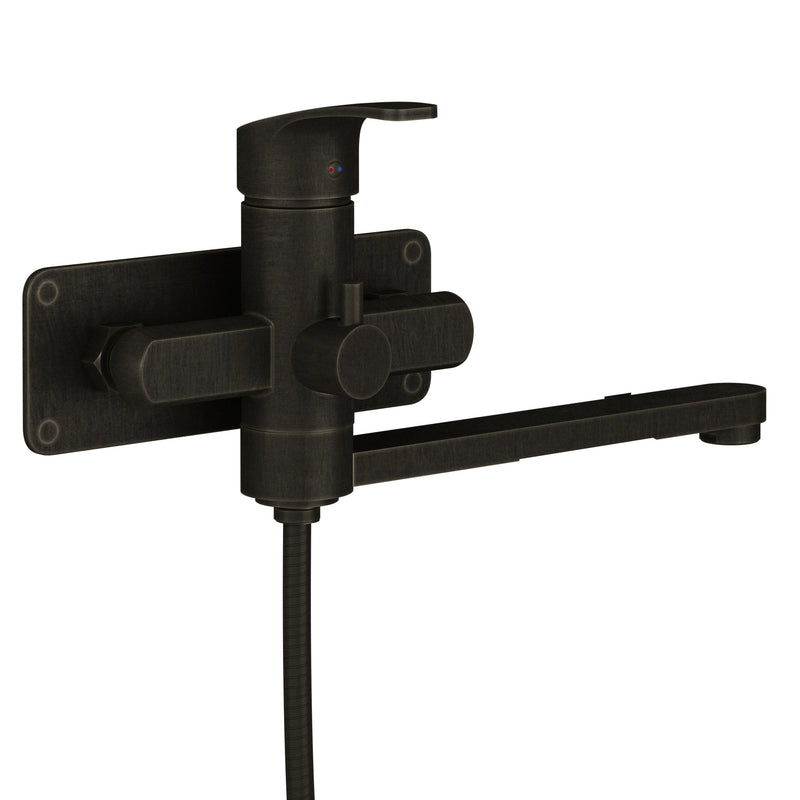 PULSE ShowerSpas 3030-WMTF-ORB Niagara Highflow Wall Mounted Tub Filler with Pivoting Arm Spout and Handshower in Oil Rubbed Bronze - view 4