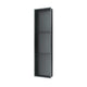 PULSE ShowerSpas NI-0836V-GMB 8-in x 36-in Ultra-thin Frame Recessed 3-Section Stainless Steel Shower Niche in Gun Metal Black