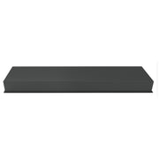 PULSE ShowerSpas NI-0836V-GMB 8-in x 36-in Ultra-thin Frame Recessed 3-Section Stainless Steel Shower Niche in Gun Metal Black - view 4