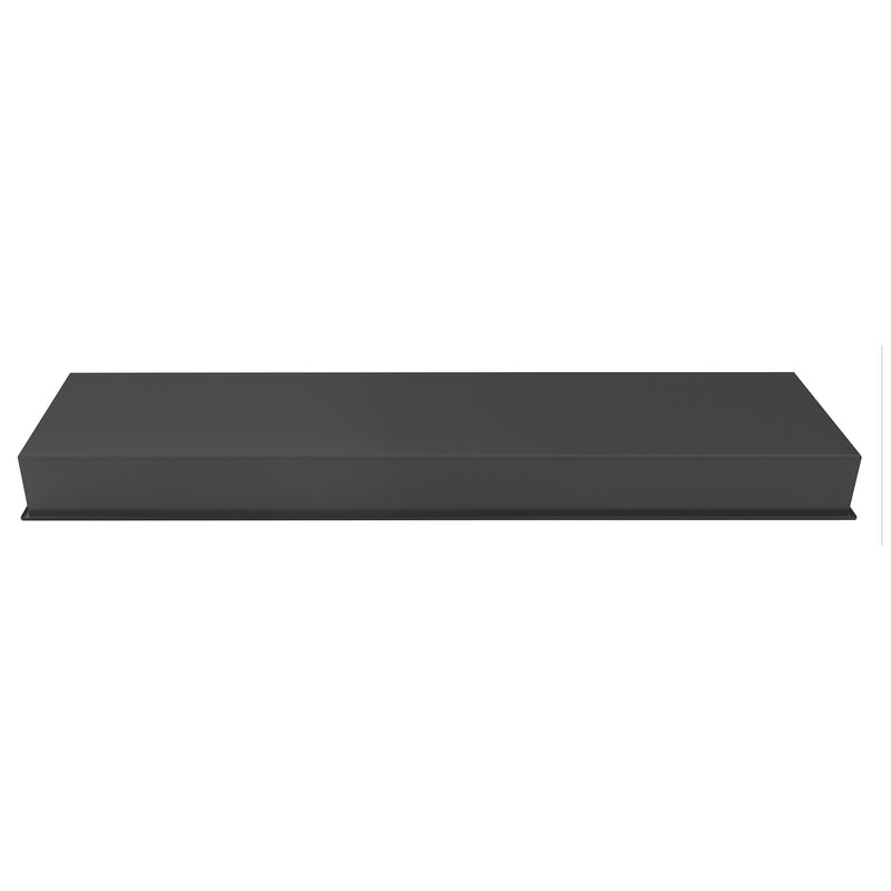 PULSE ShowerSpas NI-0836V-GMB 8-in x 36-in Ultra-thin Frame Recessed 3-Section Stainless Steel Shower Niche in Gun Metal Black - view 4
