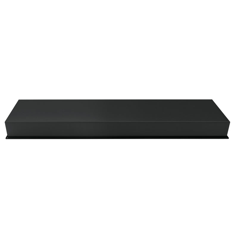 PULSE ShowerSpas NI-0836V-MB 8-in x 36-in Ultra-thin Frame Recessed 3-Section Stainless Steel Shower Niche in Matte Black - view 4