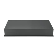 PULSE ShowerSpas NI-1224V-GMB 12-in x 24-in Ultra-thin Frame Recessed 2-Section Stainless Steel Shower Niche in Gun Metal Black - view 3