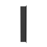 PULSE ShowerSpas NI-1224V-GMB 12-in x 24-in Ultra-thin Frame Recessed 2-Section Stainless Steel Shower Niche in Gun Metal Black - view 4