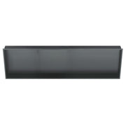 PULSE ShowerSpas NI-1236-GMB 12-in x 36-in Ultra-thin Frame Recessed Stainless Steel Shower Niche in Gun Metal Black