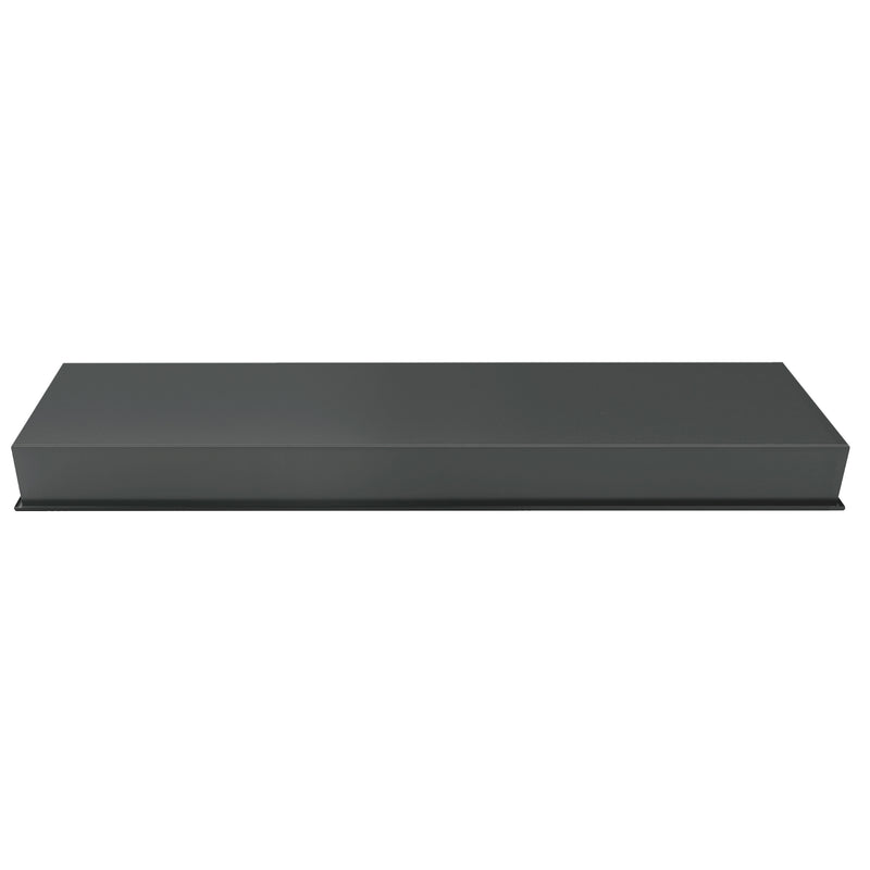 PULSE ShowerSpas NI-1236-GMB 12-in x 36-in Ultra-thin Frame Recessed Stainless Steel Shower Niche in Gun Metal Black - view 3