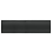 PULSE ShowerSpas NI-1236-MB 12-in x 36-in Ultra-thin Frame Recessed Stainless Steel Shower Niche in Matte Black - view 2